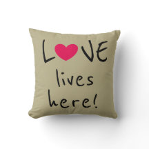 Liefde leeft hier in Cute Quote
