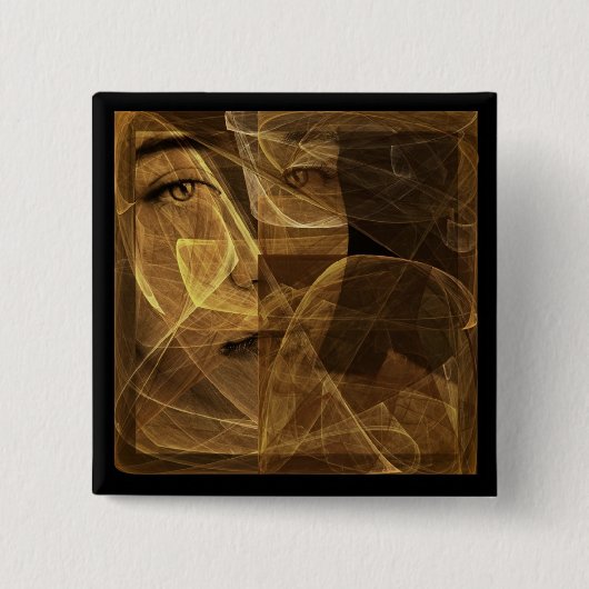 liefde leeft hier niet meer vierkante button 5,1 cm (Voorkant)