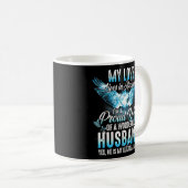 Liefde leeft in de hemel, ik ben trots vrouw van e koffiemok (Voorkant rechts)