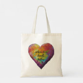 Liefde leidt tote bag (Achterkant)
