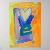 Liefde Lentestapel Schilderkunst Kunstposter Afdru Poster (Voorkant)