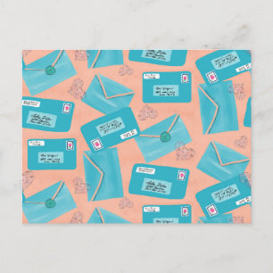 Liefde letter briefkaart