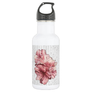 Liefde Letter roze geïllustreerd ventilator past  Waterfles