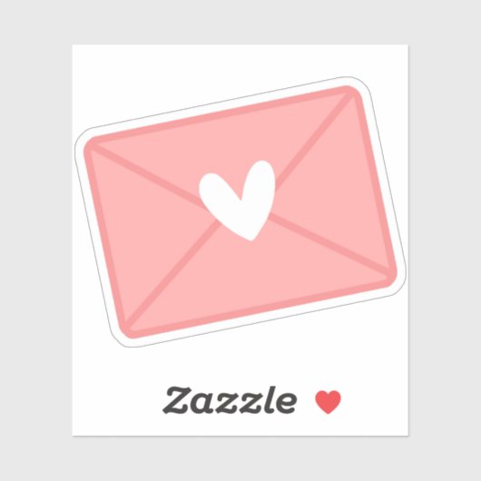 Liefde letter sticker (Vel)