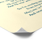 Liefde letter van Jesus Poster (Hoek)