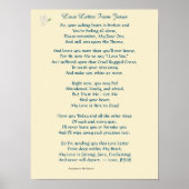 Liefde letter van Jesus Poster (Voorkant)