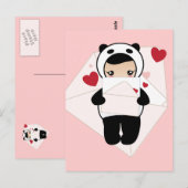 Liefde letters briefkaart (Voorkant / Achterkant)