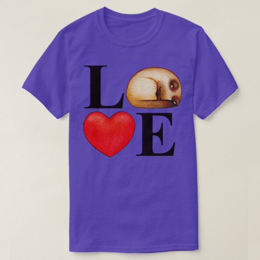 Liefde Letters Kat Hart Valentijnsdag Pet Animal L T-shirt (Design voorkant)