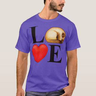 Liefde Letters Kat Hart Valentijnsdag Pet Animal L T-shirt