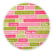 Liefde Letters Keramische Trek Keramische Knop (Voorkant)