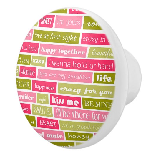 Liefde Letters Keramische Trek Keramische Knop (Rechts)