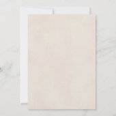 Liefde Letters MICRO BRUILOFT Handgeschreven Blush Kaart (Achterkant)