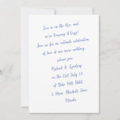 Liefde Letters MICRO BRUILOFT Handgeschreven Inkt  Kaart (Voorkant)