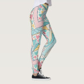 Liefde Letters Pastel Aangepast Patroon Leggings (Rechts)