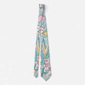 Liefde Letters Pastel Aangepast Patroon Stropdas (Achterkant)