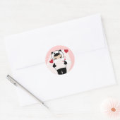 Liefde letters ronde sticker (Envelop)