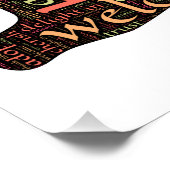 Liefde letters: uitdrukkingen van onvoorwaardelijk poster (Hoek)