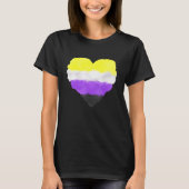 Liefde Leuk De Nonbinaire Pride Vlag Hart Pride LG T-shirt (Voorkant)