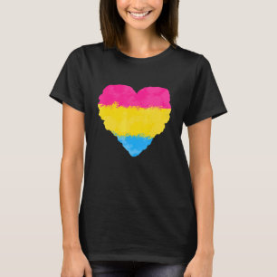 Liefde Leuk De Panseksueel Vlag Hart Pride LGBT T-shirt