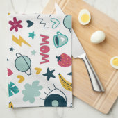 Liefde leuke ogen design theedoek (Quarter Fold)