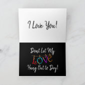 Liefde leuke romantische kaart (Binnen)