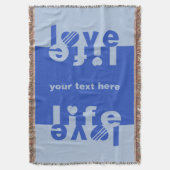 Liefde/leven, aangepaste deken voor dekens (Voorkant Verticaal)