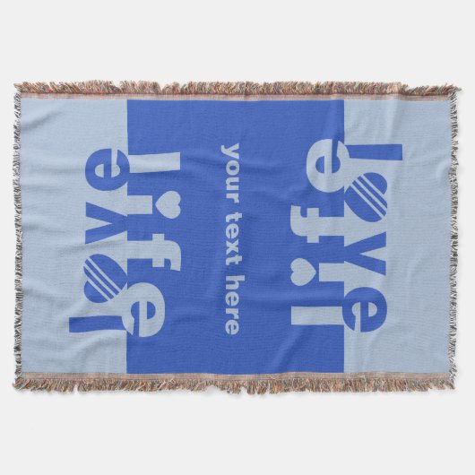 Liefde/leven, aangepaste deken voor dekens (Voorkant)