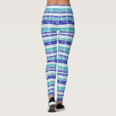 Liefde Leven Citaat Yoga Gym oefent Leggings Pants (Achterkant)
