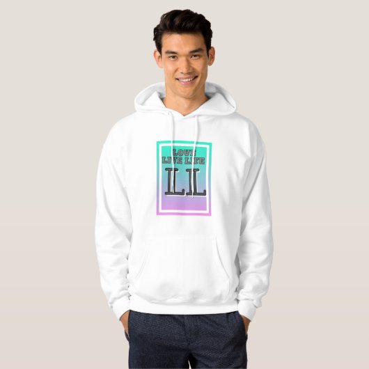 Liefde leven hoodie (Voorkant volledig)