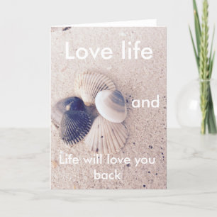 Liefde leven - positieve quotes - briefkaart