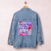 Liefde & Leven Quote Kleurrijke Demin Jacket (Hangar)