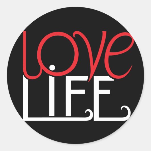 Liefde Leven Sticker (Voorkant)