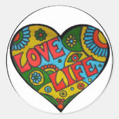 Liefde Leven Sticker (Voorkant)