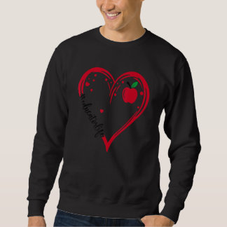 Liefde Levenaar Apple Heart Leerlingenwaardering Trui