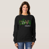 Liefde Levenaar Funny Gnome Leopard St Pat Trui (Voorkant volledig)