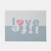 Liefde-/levensdeurmatten Deurmat (Voorkant)