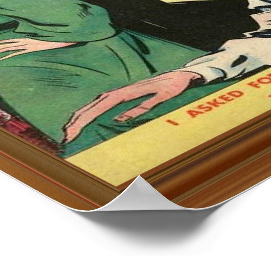 Liefde levensechte Romance Comic Illustration Retr Poster (Hoek)