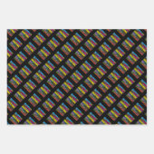 Liefde Lezen Boeken - Genre Word Art Inpakpapier Vel (Voorkant 2)