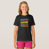 Liefde Lezen Boeken - Genre Word Art T-shirt (Voorkant volledig)