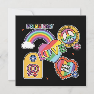 Liefde. LGBT+Pride. Pride dag. Regenboog liefde. K Kaart