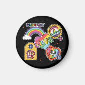 Liefde. LGBT+Pride. Pride dag. Regenboogliefde. Magneet (Voorkant)