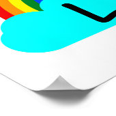 Liefde - LGBT Regenboog Poster (Hoek)