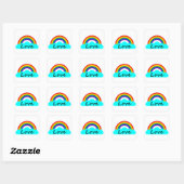 Liefde - LGBT Regenboog Vierkante Sticker (Vel)