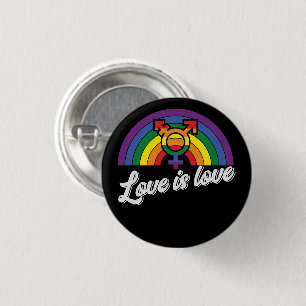 Liefde LGBTQ Liefde Wins Pride Ronde Button 3,2 Cm