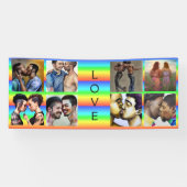 Liefde LGBTQIA+ Gelijkheid en Pride Rally Spandoek (Horizontaal)