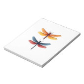 Liefde Libellen kind klein eenvoudig Minimalistisc Notitieblok (Linkerzijde)