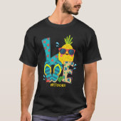 Liefde Lichamelijke Opvoeding Leraar Ananas Summer T-shirt (Voorkant)
