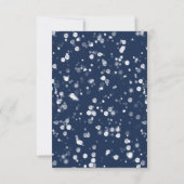 Liefde & Licht | Faux Folie Bokeh Chanoeka Diner Kaart (Achterkant)