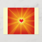 Liefde licht glans lijn briefkaart (Voorkant)