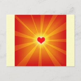 Liefde licht glans lijn briefkaart